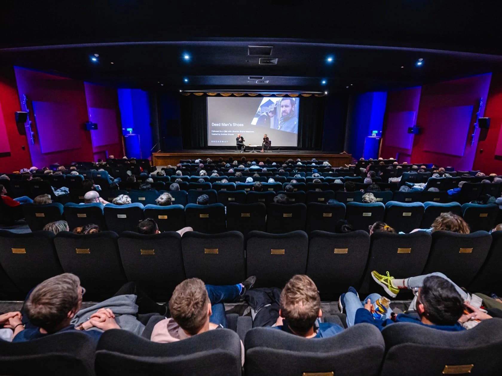 Audience at a music film screening